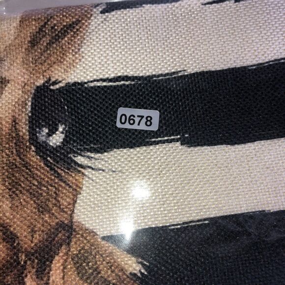 Woven Decorative Pillow Cover Bunny Rabbit Multicolored 18x18 CUTE!! - Picture 6 of 6